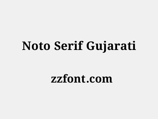 Noto Serif Gujarati