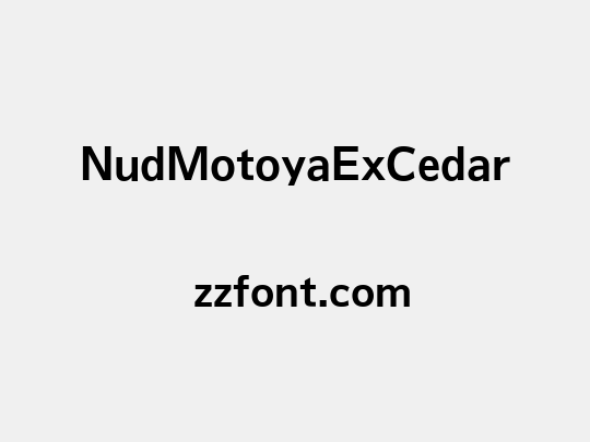 NudMotoyaExCedar