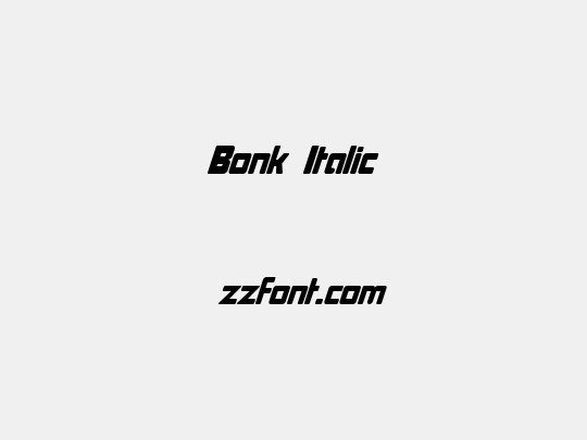 Bonk Italic