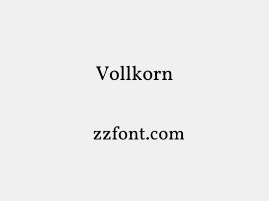 Vollkorn