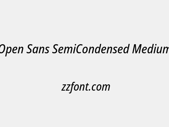 Open Sans SemiCondensed Medium