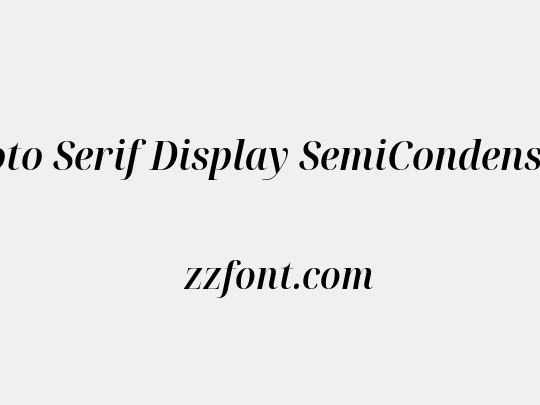 Noto Serif Display SemiCondensed SemiBold