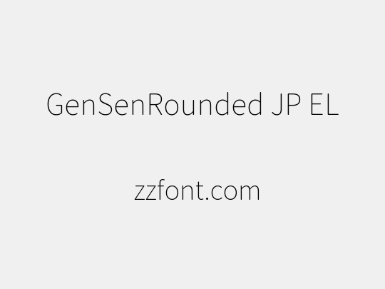 GenSenRounded JP EL