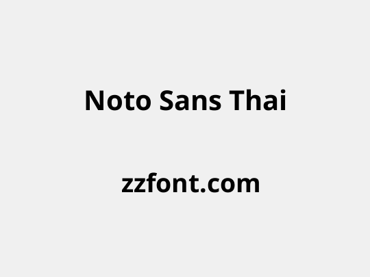 Noto Sans Thai