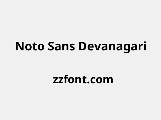 Noto Sans Devanagari