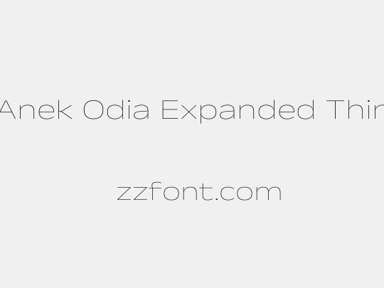 Anek Odia Expanded Thin