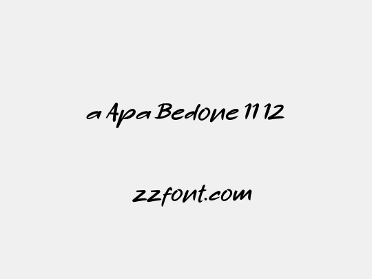 a Apa Bedone 11 12