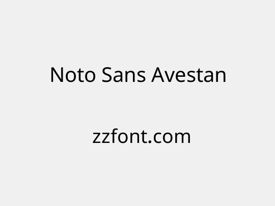 Noto Sans Avestan