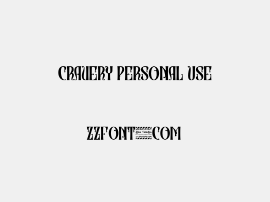 Cravery Personal Use