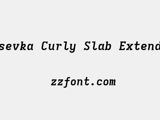 Iosevka Curly Slab Extended