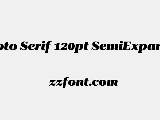 Roboto Serif 120pt SemiExpanded Black