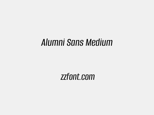 Alumni Sans Medium