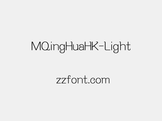 MQingHuaHK-Light