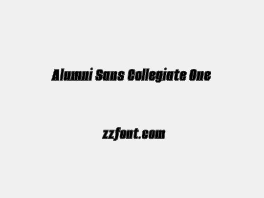 Alumni Sans Collegiate One