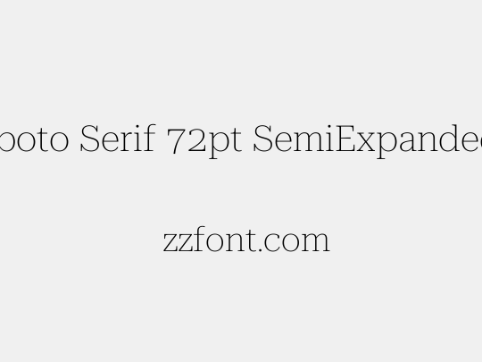 Roboto Serif 72pt SemiExpanded Thin