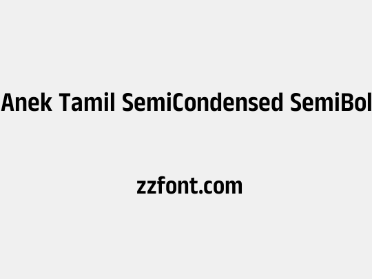 Anek Tamil SemiCondensed SemiBold