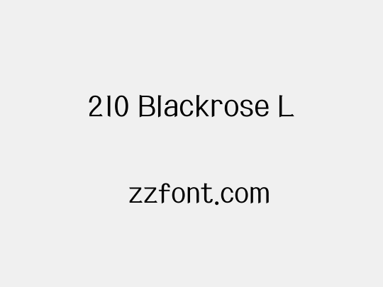 210 Blackrose L