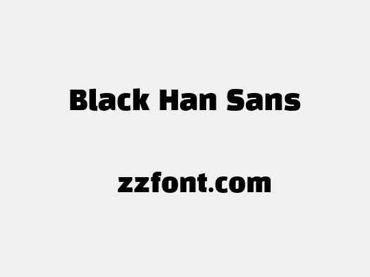 Black Han Sans