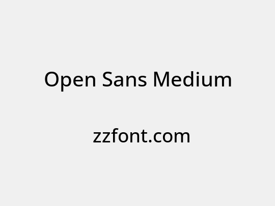 Open Sans Medium