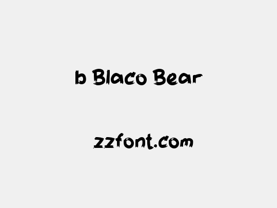 b Blaco Bear