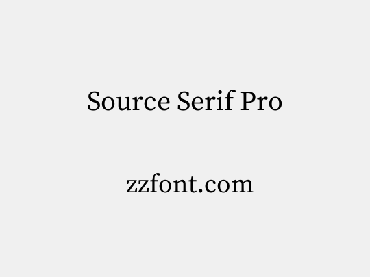 Source Serif Pro