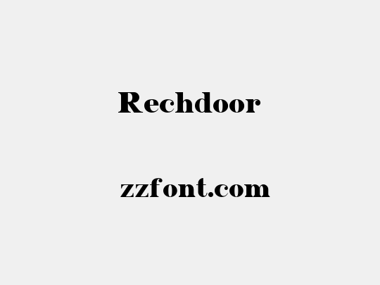 Rechdoor