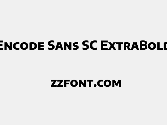 Encode Sans SC ExtraBold