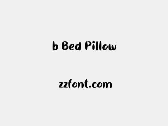 b Bed Pillow