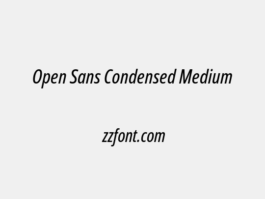 Open Sans Condensed Medium