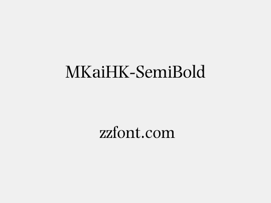 MKaiHK-SemiBold