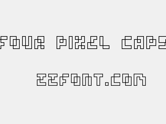 four pixel caps