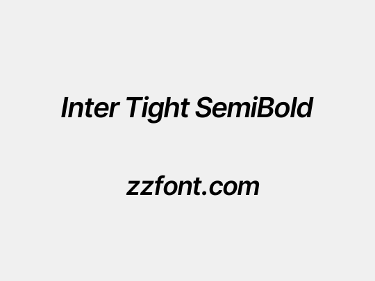 Inter Tight SemiBold