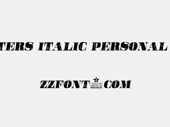 POSTERS ITALIC PERSONAL USE