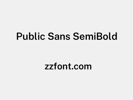 Public Sans SemiBold