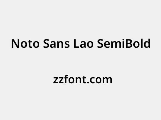 Noto Sans Lao SemiBold