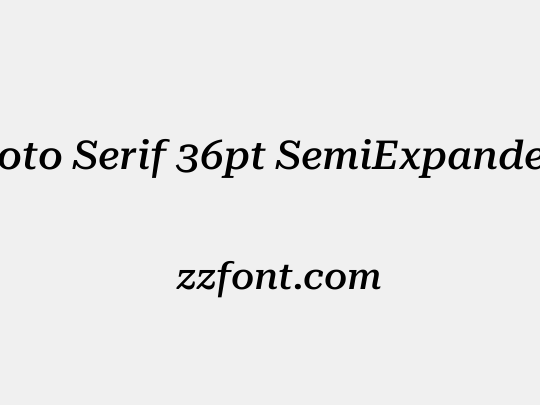 Roboto Serif 36pt SemiExpanded Medium