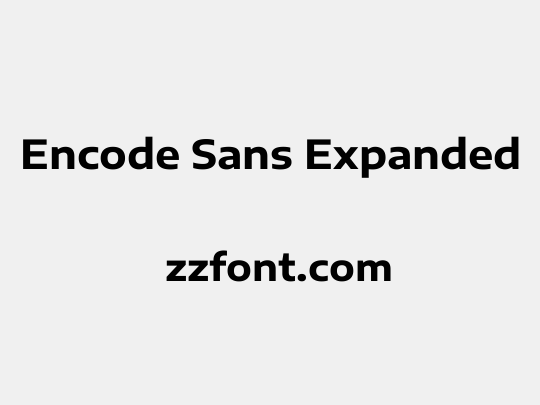 Encode Sans Expanded