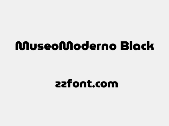 MuseoModerno Black