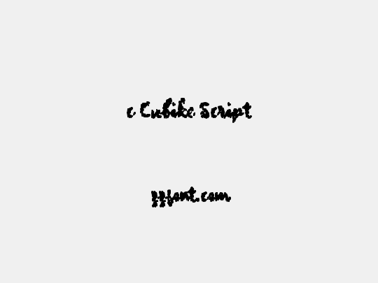 c Cubike Script