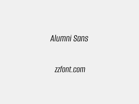 Alumni Sans