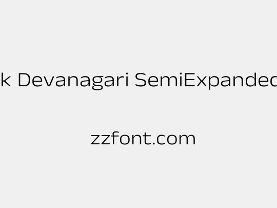 Anek Devanagari SemiExpanded Light