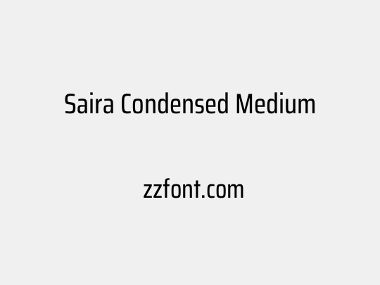 Saira Condensed Medium