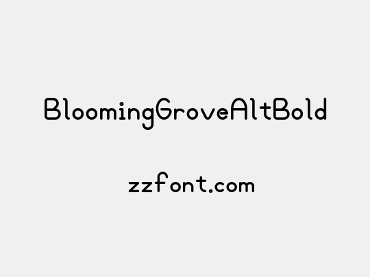 BloomingGroveAltBold