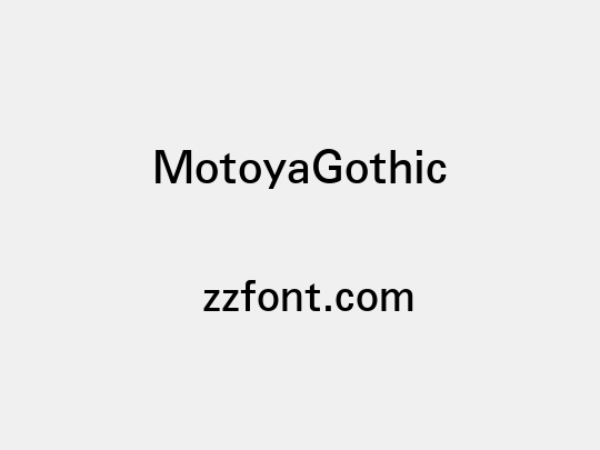 MotoyaGothic