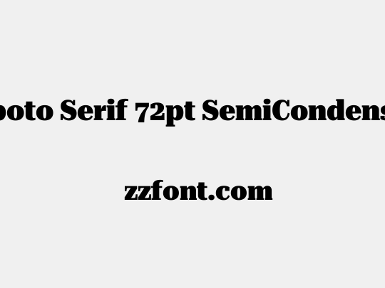 Roboto Serif 72pt SemiCondensed Black