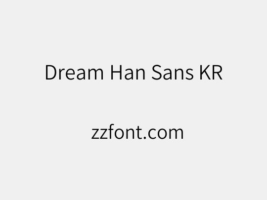 Dream Han Sans KR