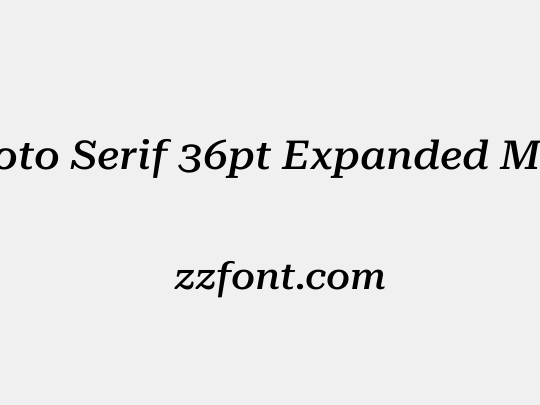 Roboto Serif 36pt Expanded Medium