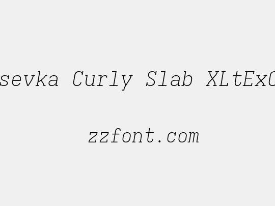 Iosevka Curly Slab XLtExObl