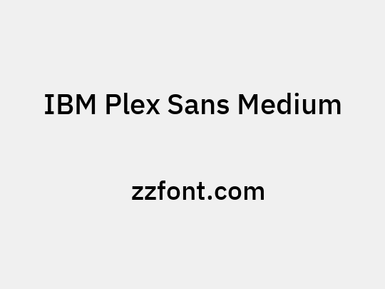 IBM Plex Sans Medium