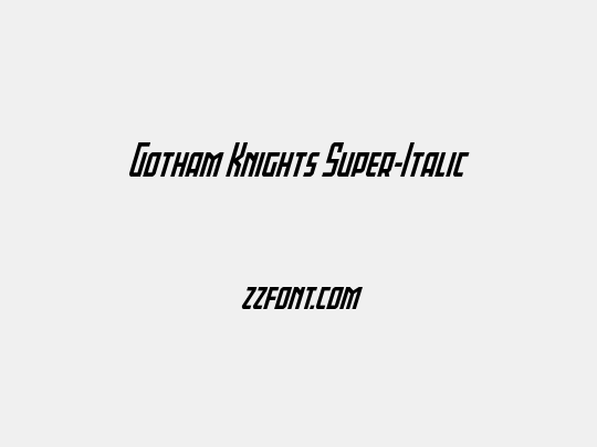 Gotham Knights Super-Italic